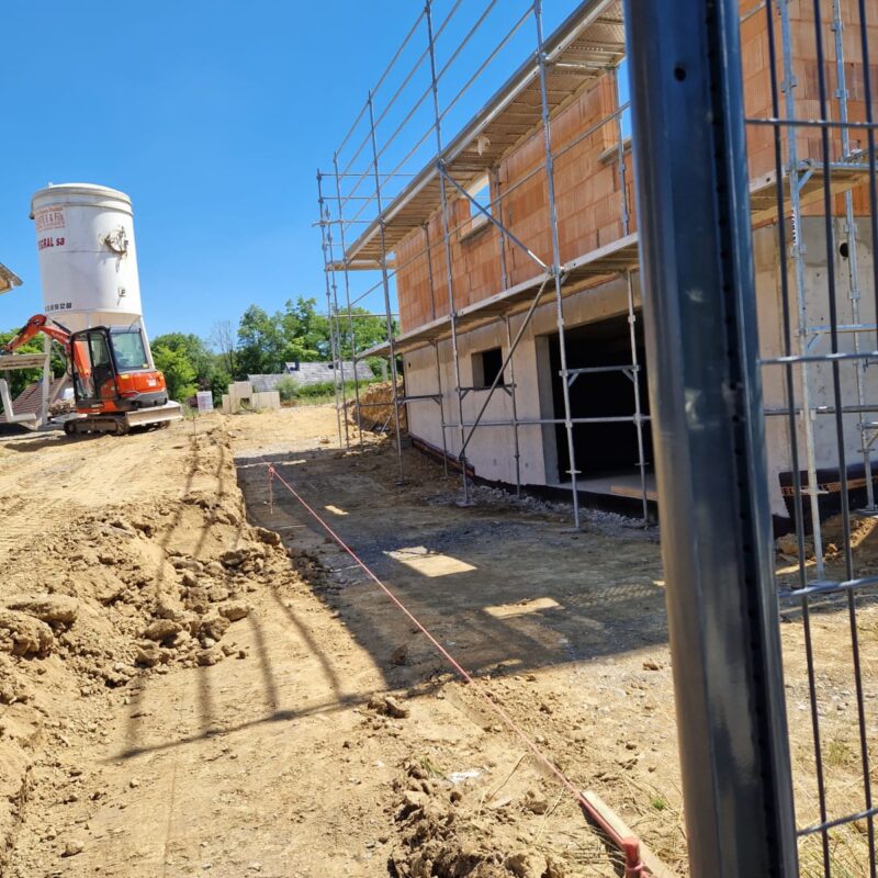 Escalier suspendu, bloc marche,  murets Guebwiller 21