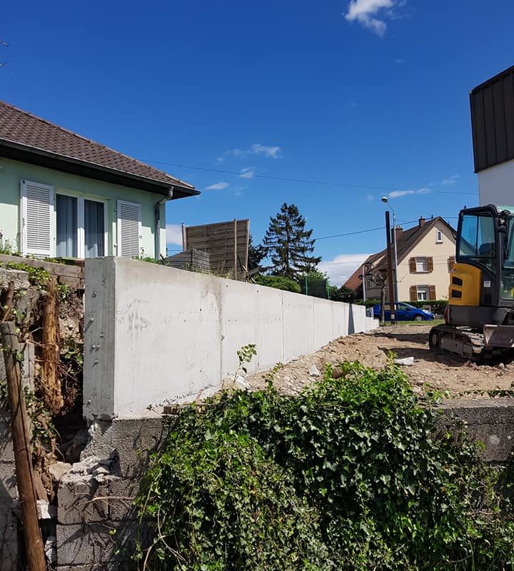 Escalier suspendu, bloc marche,  murets Wittenheim 13
