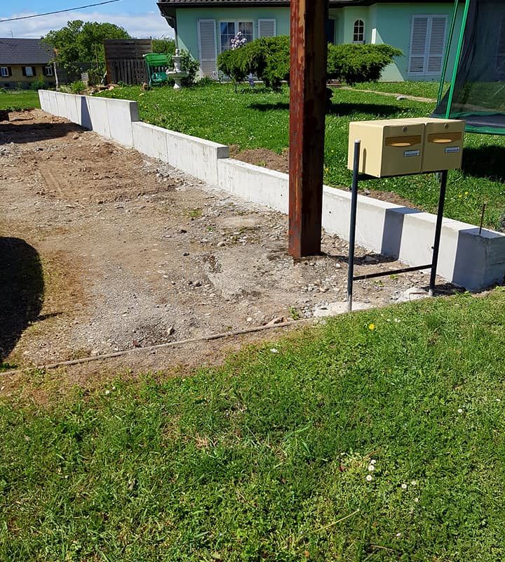 Escalier suspendu, bloc marche,  murets Riedisheim 15