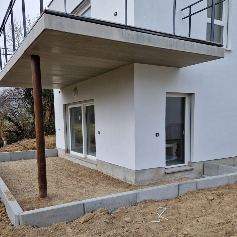 Escalier suspendu, bloc marche,  murets Audincourt 43